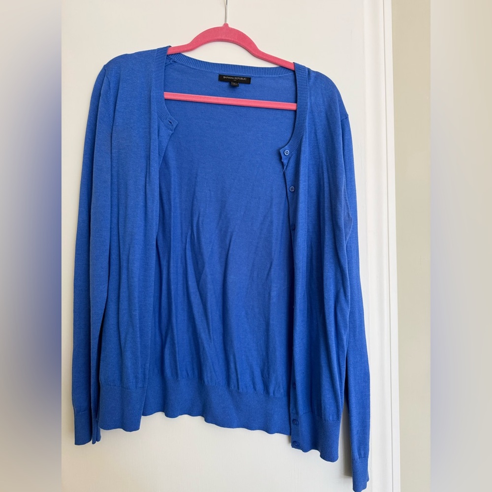 Banana Republic Vibrant Blue Cardigan